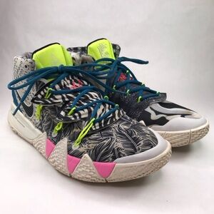 Nike Kybrid S2 What The Neon Size 11 Sneaker Hi Top Shoe
